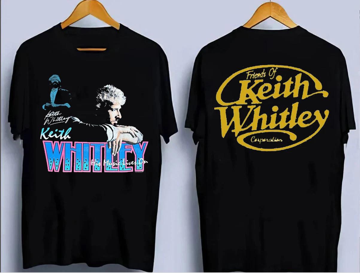 His Music Live On Keith Whitley Tee Shirt Double Sides All Size GS249 S разноцветный