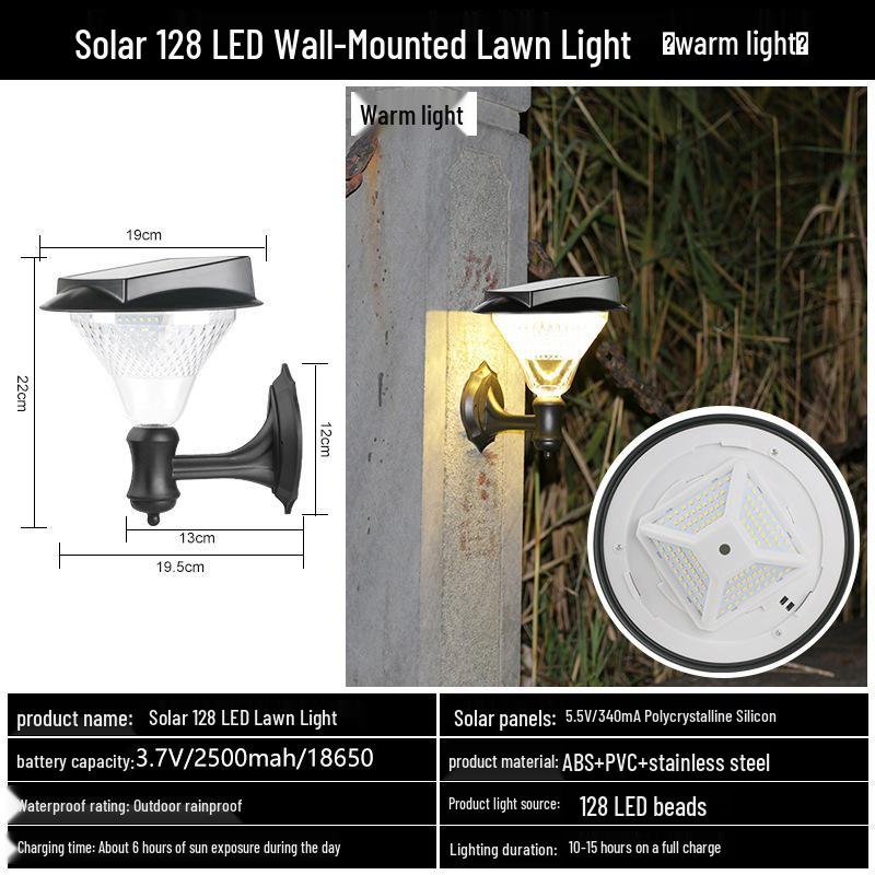 LED Solar Lawn Light - Super Bright Waterproof Outdoor Street & Courtyard Light