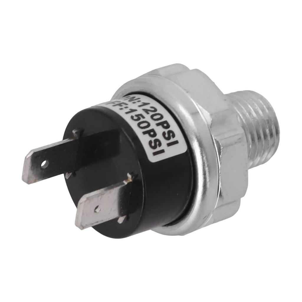 120 150 PSI Air Compressor Pressure Switch with 1/4 NPT Male Thread Compatible with AC110V Air Suspension Systems