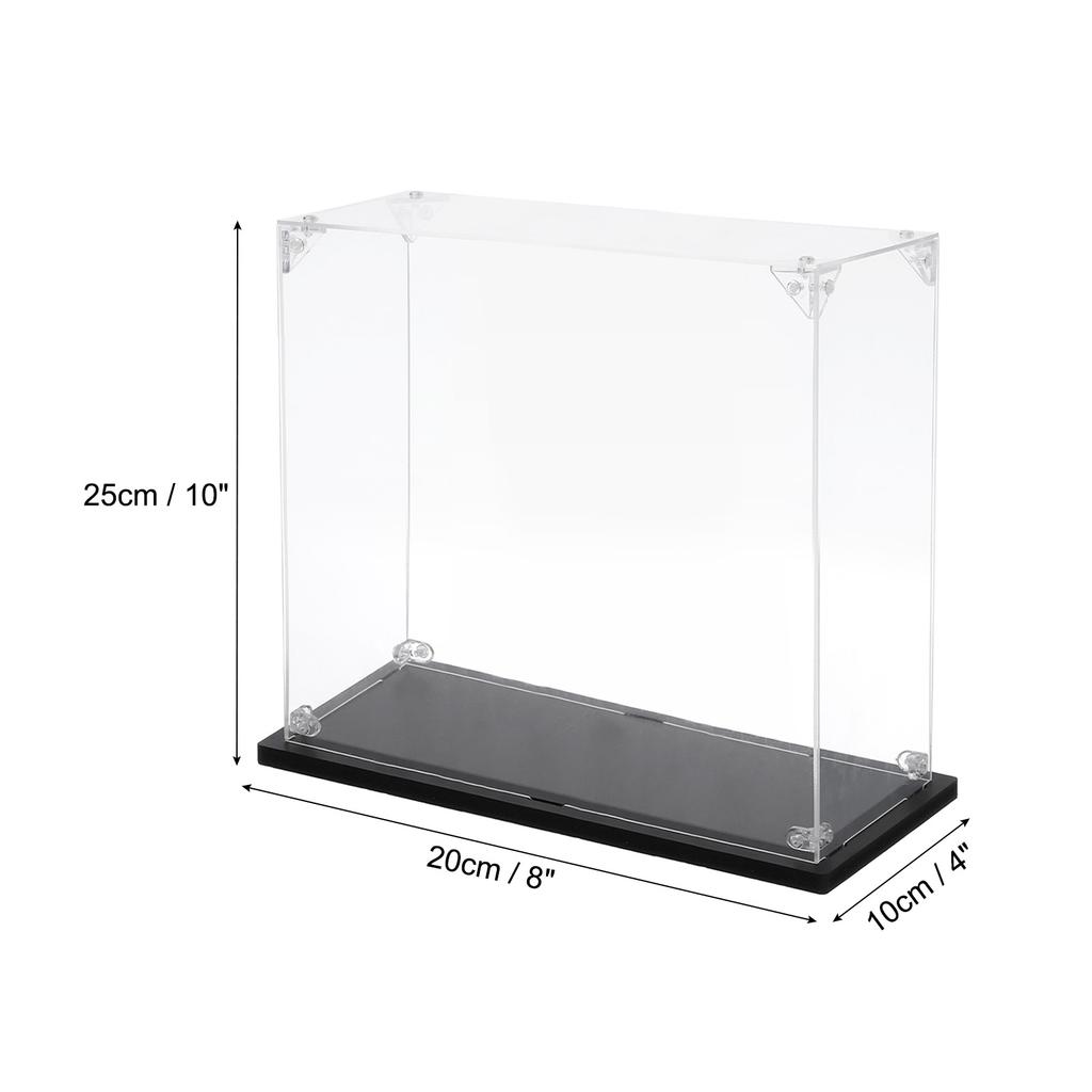 Clear Acrylic Display Case Dustproof Display Box Storage for Collectibles Assemble Action Figures Toy Car Model Collection Show
