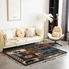 Erosebridal Rustic Cabin Lodge Area Rug 6'6" x 4'11" for Bedroom Living Room Playroom,Hunting Bear Deer Carpet,Southwestern Aztec Decorative