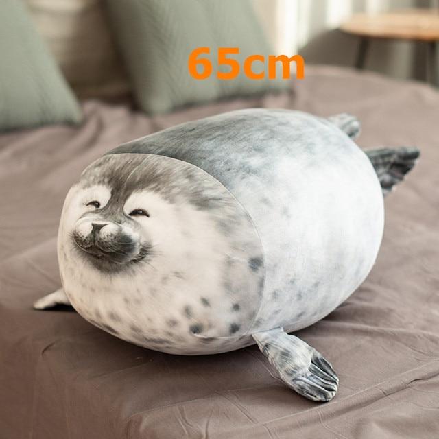 Large Soft Lion Plush Toy Charming Sea World Animal Seal Plush Stuffed Doll Baby Sleeping Pillow Kids Girls Gift Home Decor