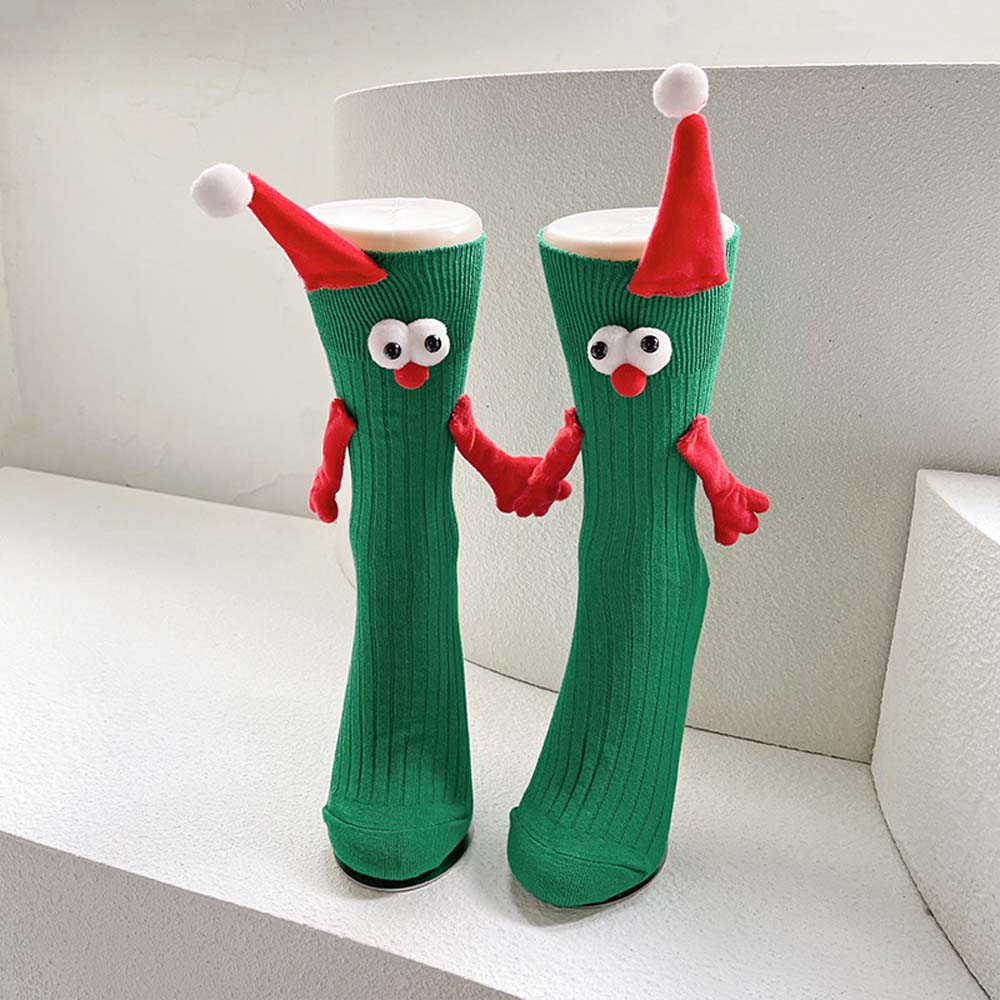 New Year Gifts Long Tube Hose Socks Breathable Cartoon Xmas Socks  Streetwear