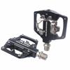 Mountain Bike Clipless To Flat Pedals Aluminum CNC SPD Compatible Dual Platform