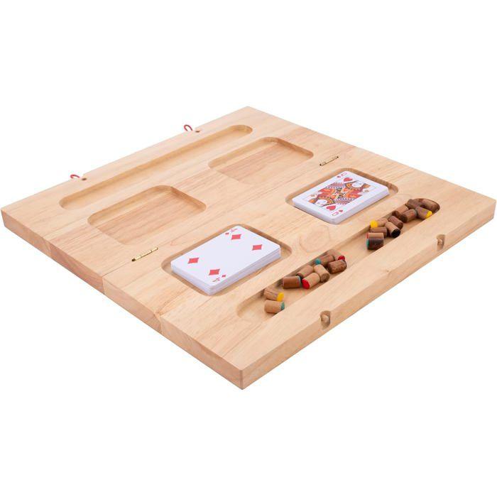 Wooden Board Game - ENGELHART - 350263 - Tock XL - Foldable - 4 Players - Ecological