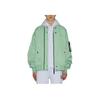 Onitsuka Tiger Stand Collar Zipper Design Warm Fashion Solid Color Long Sleeve Jacket Unisex Jacket Light-Green 2183B316-301