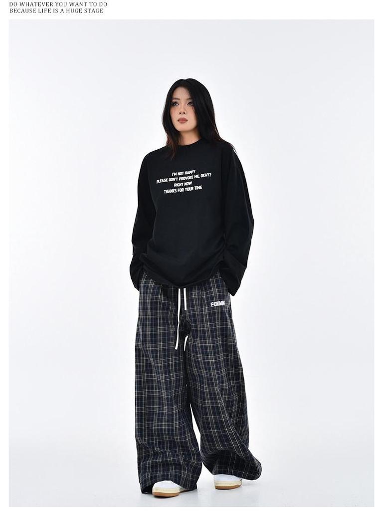Women's Retro Double-Waist Wide-Leg Pants, High-Waisted Loose Fit, Spring/Autumn 2025 Collection