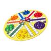 Ludo Board Game 6 Player Interactive Fun Large Size Portable Flying Chess Game for Party Height 23mm Diameter 16mm