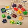 10Pcs Mini Artificial Vegetables Chili Cabbage Edamame Cucumber And So On Home Kitchen Decoration Holiday Gift