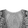 Cardigan lungo in pizzo ricamato color sabbia da donna Copricostume nero a manica corta Cardigan all'uncinetto floreale Kimono Cardigan da spiaggia