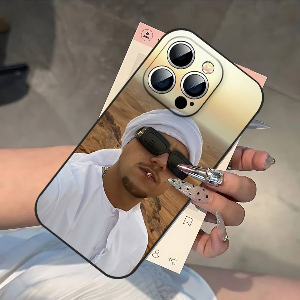 PLK French Rapper Mathieu Phone Case Black Phone Case That Fits For IPhone 17,16,15,11,13,14 Pro Max,Plus,X,Xr,Xs Max,13Mini