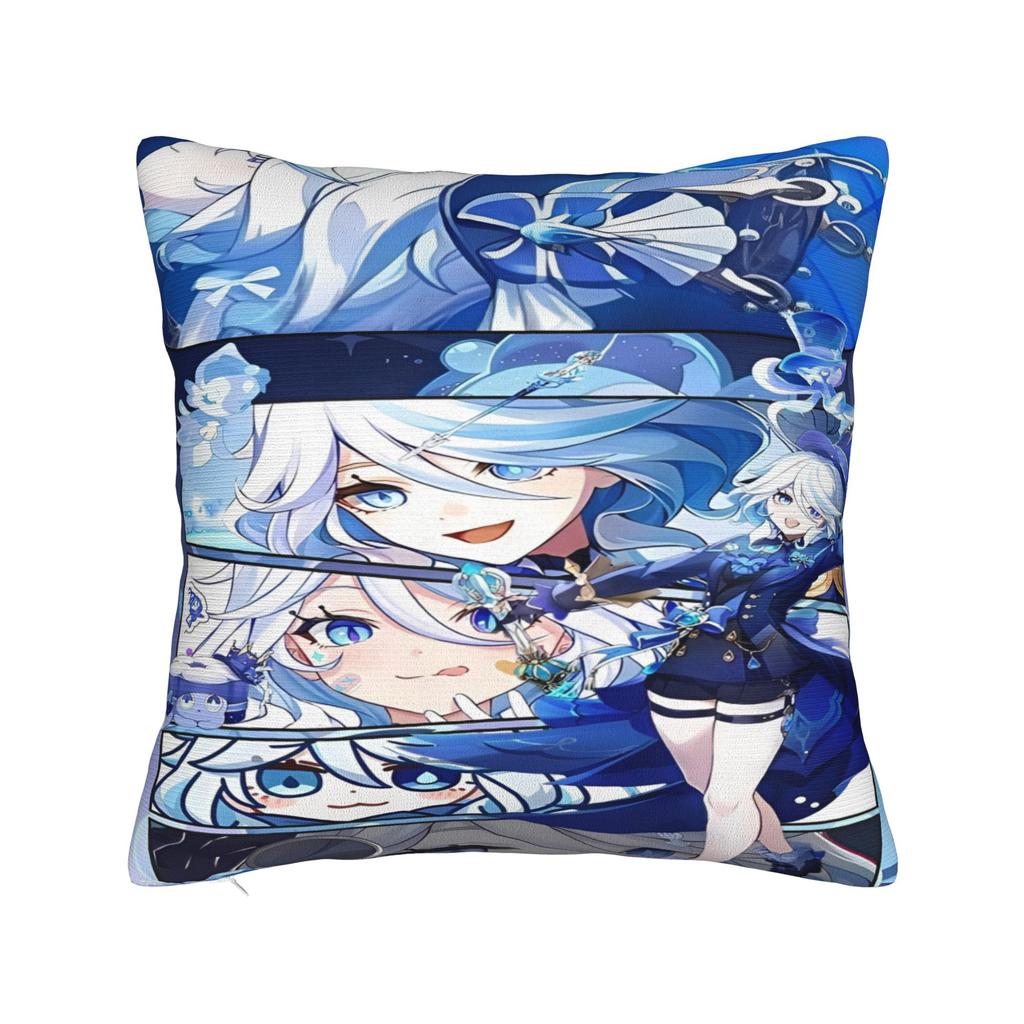 genshin impact game Printed Pillowcase Cushion Cover  Throw Pillow Cover Soft and Sweet Bed Decor Square Multi Size