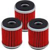 HIFROM (Pack of 3) Oil Filter Replacement for Yamaha YZ250 YZ250F YBR250 YZ450F YZ250F WR250F WR450F WR250X WR250R YFZ450 YFZ450R YZ450FX YZ250X