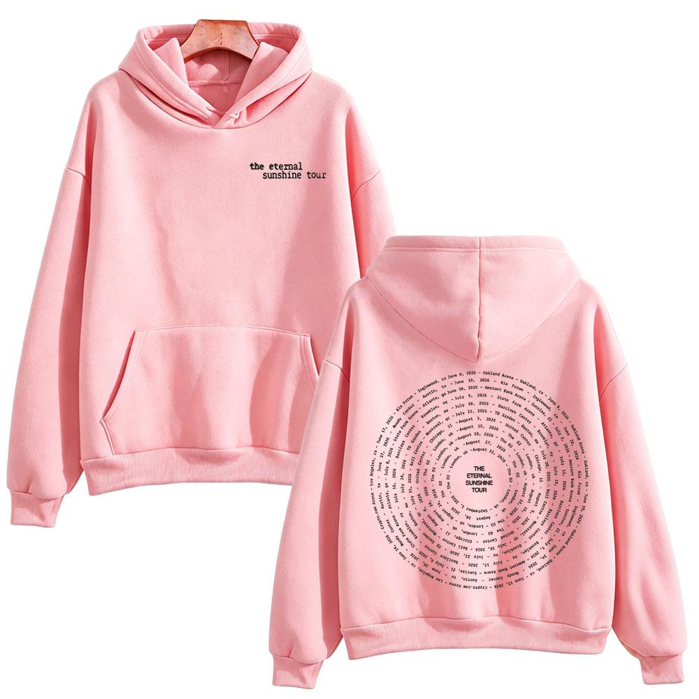 Sudadera Eternal Sunshine Tour Swirl 2026 Ariana Grande Sudaderas High Street Moda con Capucha Mangas Largas Jerséis Unisex