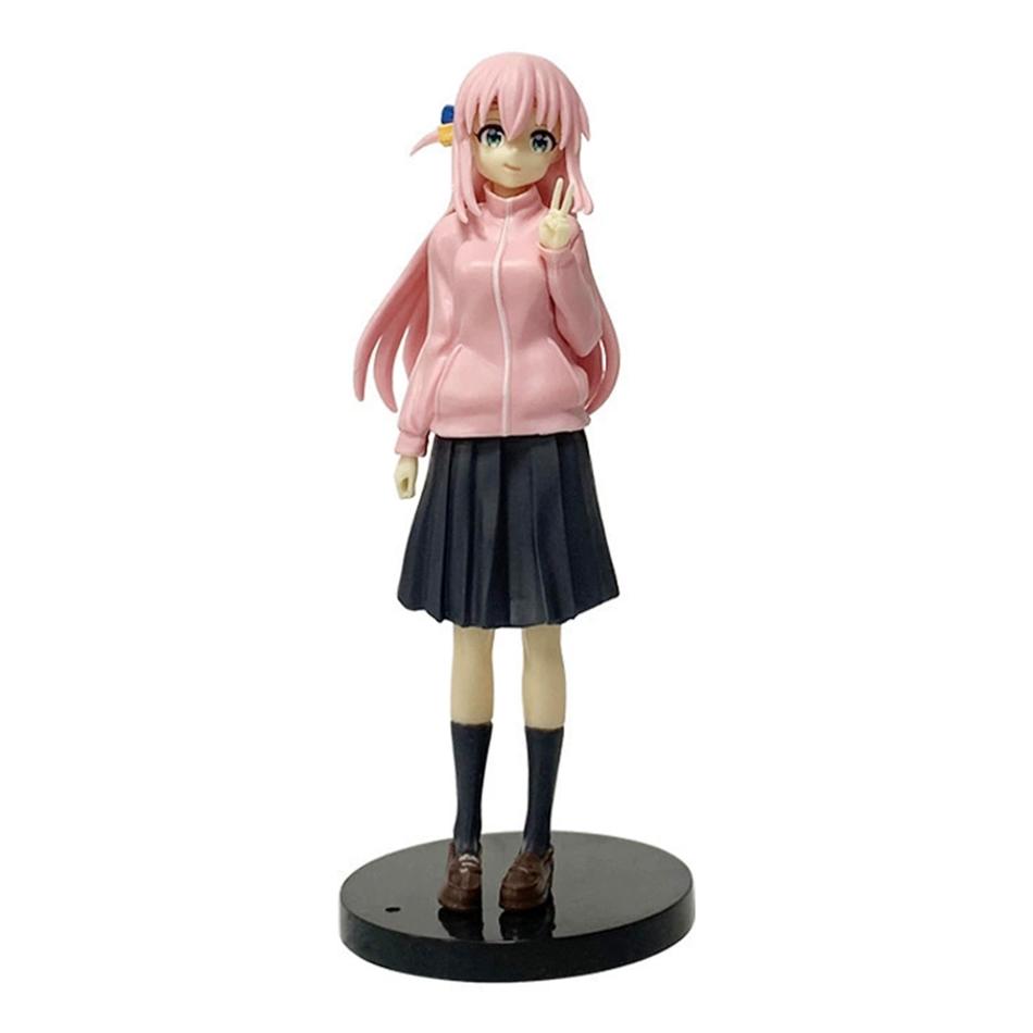 17cm Anime Figure Bocchi the Rock Hitori Gotoh Kawaii Sitting Melancholy Girl Action Figures PVC Adult Collection Model Doll Toy