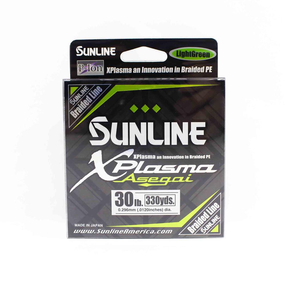 Sunline P.E Line Asegai Xplasma 330yds P.E 3 30lb Light Green (6797)
