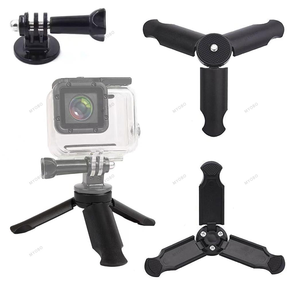 1/4 Mini Tripod, Desktop Stand Compact Tripod Selfie Stick For Mobile Phone Camera Gimbal Handle Stabilizer And Action Cameras