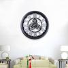 Industrial Style Gear Hollow Wall Clock Plastic Material Silent Style Study Room Living Room Personalized Clock Decoration Clock