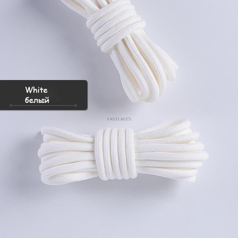 1pair Round Shoelaces Polyester Solid Classic For Yezy Sports Boot Bold Shoeslace Sneaker Shoe Laces Shoes Strings