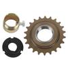 22T Bike Freewheel with 30mm Adapter Connector Bicycle Freewheel Adapter Kit for Electric Tricycle Motorcycle Go Kart