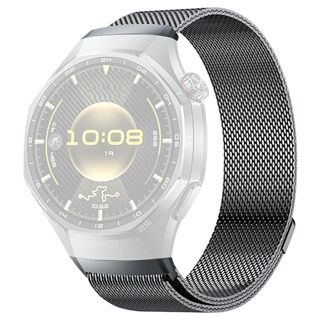 Magnetic Watch Band for Huawei Watch GT 6 Pro 46mm Stainless Steel Milanese Loop Seamless Button Quick Release Strap