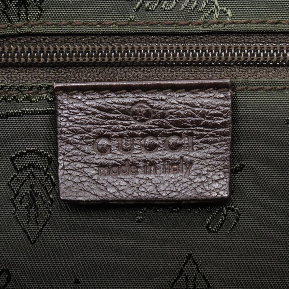 GUCCI Heart Crest Handbag 212994 beige GG canvas Women Used