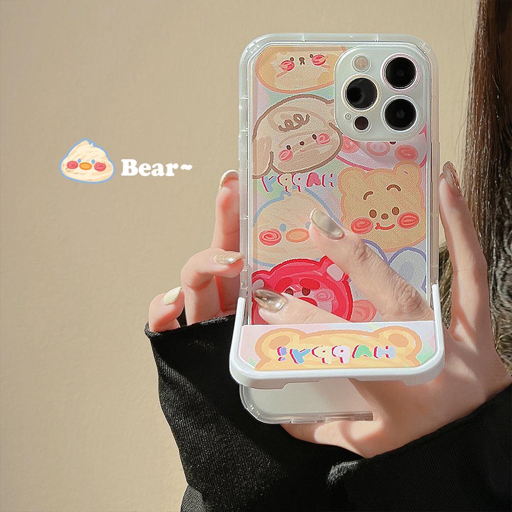 Animal Graffiti Avatar for Iphone13promax for Apple 15 Mobile Phone Case 16 Cute Xs Folding Stand