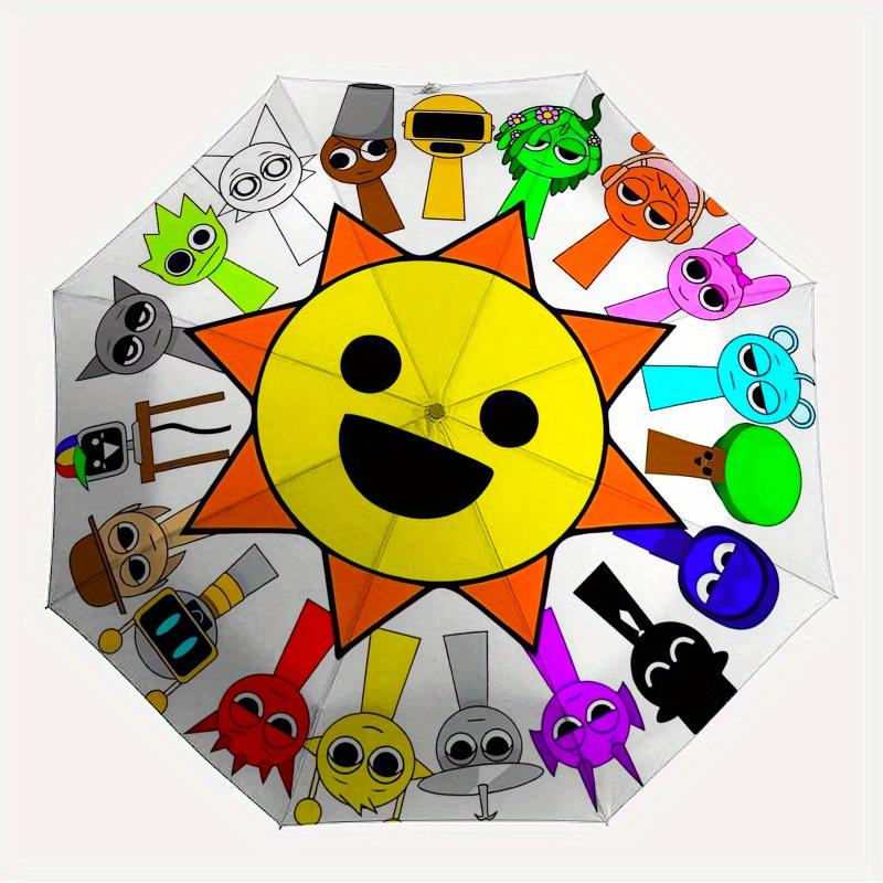 

1pc Sprunki Characters Themed High-quality Umbrella,Automatic Opening and Closing Umbrella,Multi-functional Umbrella G0811230