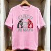 Cinco de Mayo Mexikanische Fiesta Geschenk Klassisches T-Shirt Damen Unisex Lässig Baumwolle bedruckte T-Shirts Erwachsene Streetwear T-Shirts Tops Tee