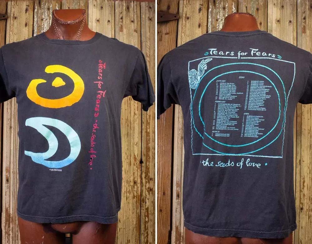 Vintage Tears For Fears The Seeds Of Love Concert T Shirt 1990 M