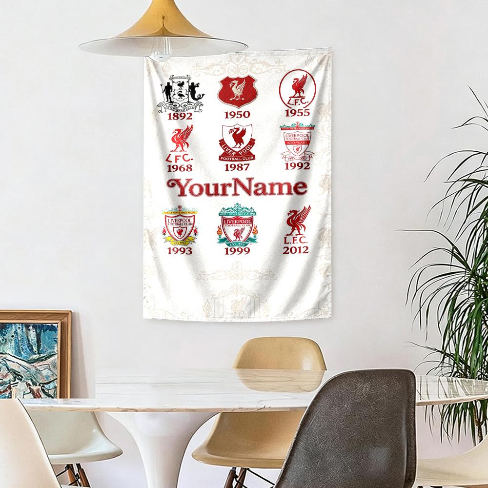 Liverpool Custom Your Name Wall Decor Tapestry Art For Pet Memorial Birthdaywedding Party Backdrop Family Gift