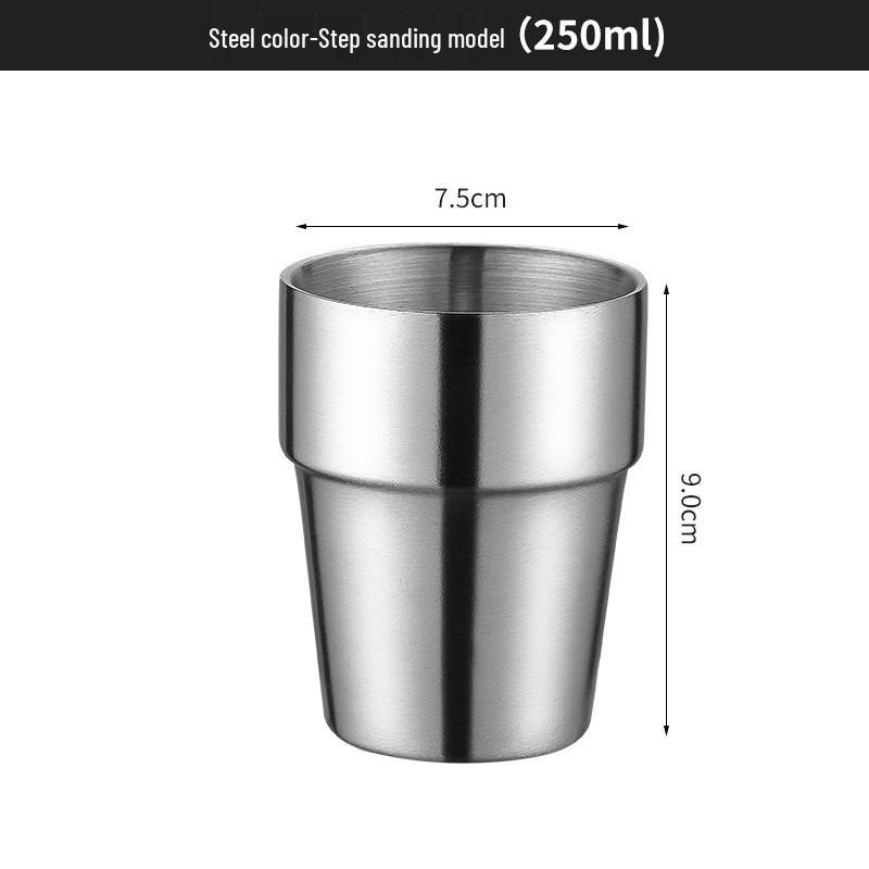 Shengjia 201 Stainless Steel Double-Wall Beverage Cups