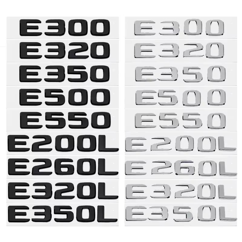 3D ABS Car Tail Rear Trunk Letters Emblem Badge Sticker For Mercedes Benz E Class E200 E220 E250 E300 E350 E220d E350e W212 W213