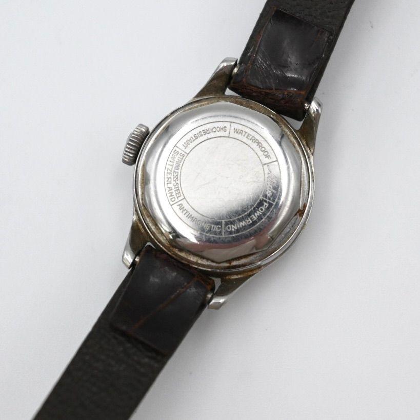 Used [Antique] Mido Multiford Manual Winding Watch Silver New Belt Replaced Ladies