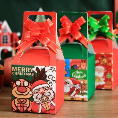 Cartoon Niedliche Weihnachts-Apfelbox Kreative Einfache Geschenkbox Haushaltszubehör Mode Tragbar Party Weihnachts-Apfel-Geschenkbox