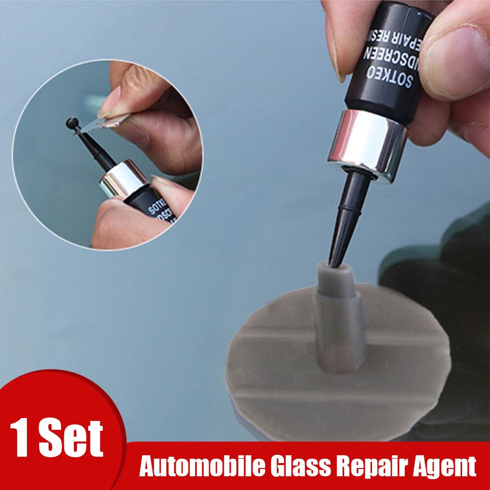 Car Glass Repair Window Cracks Gone Kit Remove Scratch Broken Set Crack Recovery Automobile Rep A6S7