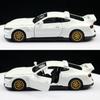 Alloy White Simulation Racing Car Model Children Toy For Display Play And