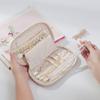 Portable Zipper Jewelry Storage Bag Earrings Ring Necklace Storage Display Function Jewelry Organizer Nylon Handbag Home Storage