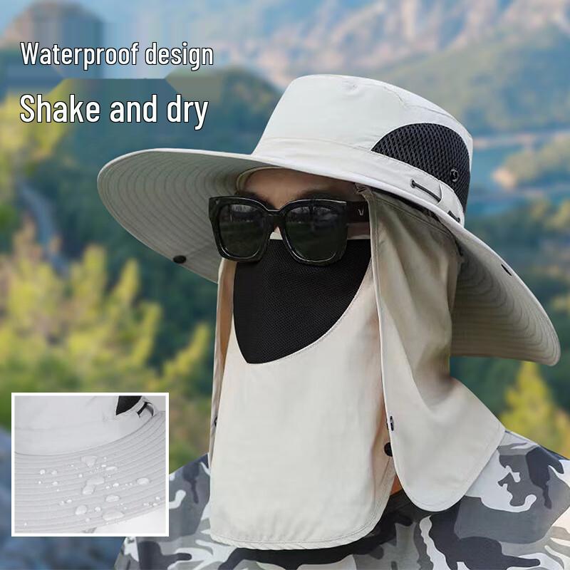 Men's Outdoor Waterproof Detachable Sun Hat