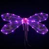 Dragonflies Wing Light Up Angel Wing LED Cicada Wing Halloween Costume Wing Dress Up Elves Wing