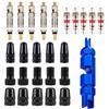 Bike Valve Core Set & Wrench Converter for Mountain and Road Repairs