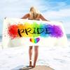 Asciugamano da Spiaggia Arcobaleno in Microfibra Asciugamano da Bagno Orgoglio Gay LGBT Assorbente Anti Sabbia Asciugatura Rapida Asciugamani da Piscina per Sport Spa Palestra Nuoto