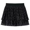 Children's Skirt with Multi-tiered Ruffles Black 92/104/116/128/140