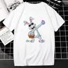 Happy Easter TShirt Cool Bunny Print Short-sleev Tops Women Fashion Hip-hop Streetwear Unique Classic Graphic Oversized T-Shirt