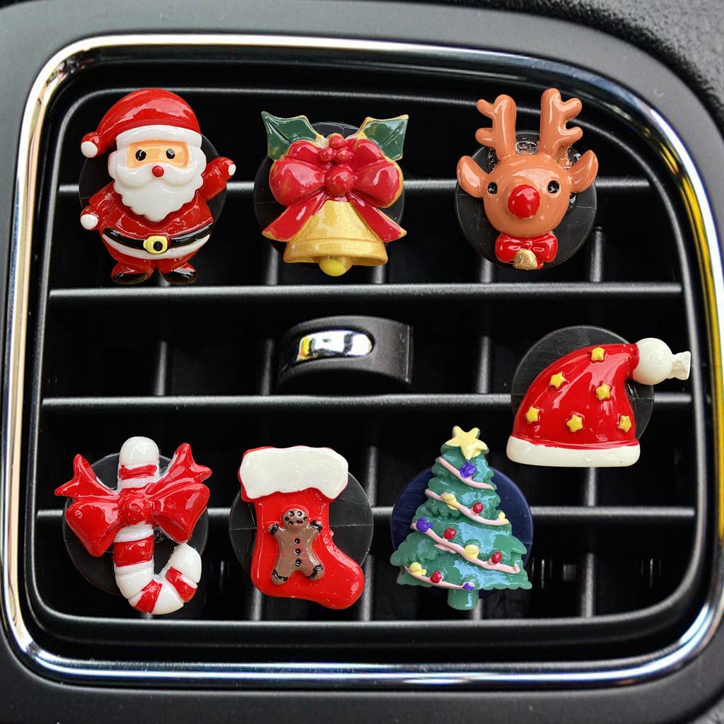 Cute Cartoon Car Air Vent Perfume Holder Christmas Decorative Accessories For Car Interior