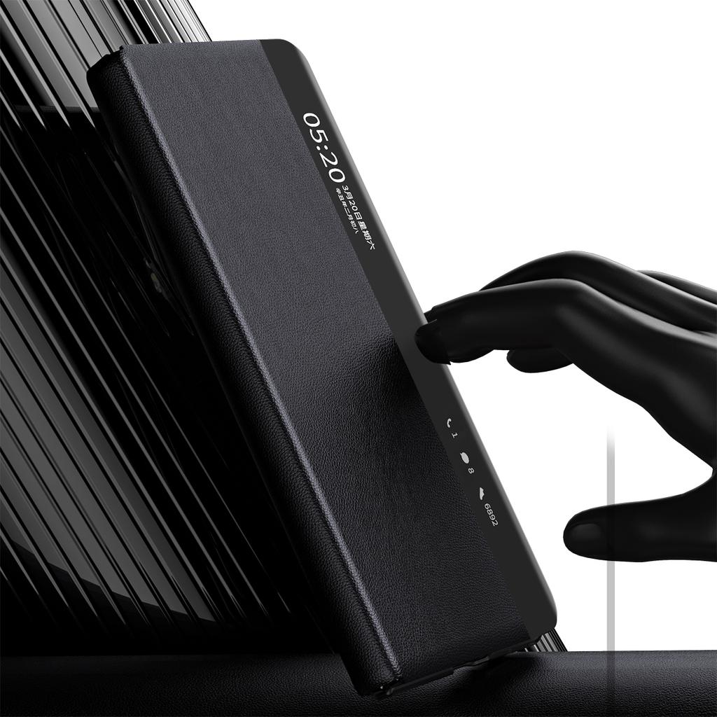 Pro Honor Magic V3 5G Pouzdro Okénko PU Kůže Kryt na Telefon se Stylusem