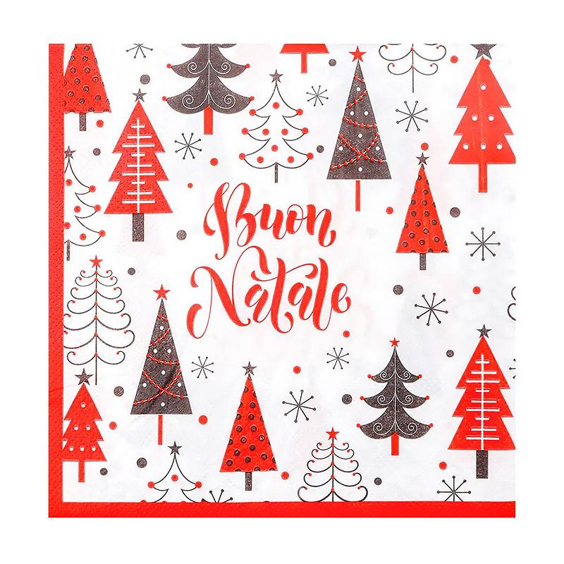 20PCS/Set Christmas Theme Christmas Party Supplies Disposable Tissues Restaurant Decorations Napkins Safe Christmas