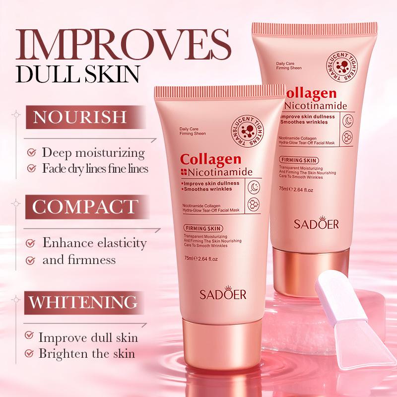 Niacinamide Collagen Tear Mask 75ml Moisturizing Water Gloss Mask Skin Care Products