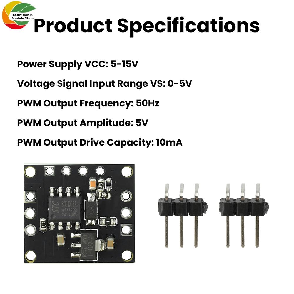Analog Voltage To PWM Signal Converter Module for Servo RC Models and Drones with Multiple Operating Modes