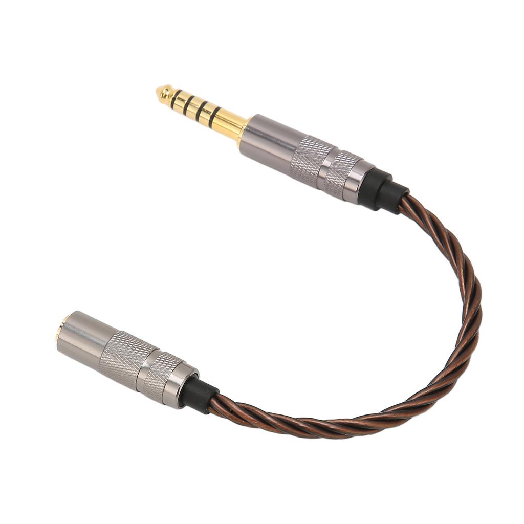 4.4mm Balanced Male to 3.5mm Stereo Female Headphone Cable Gold Plated Portable Headphone Adapter Cable for Music Lovers